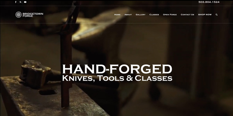 Bridgetown Forge Knives, Tools and Classes