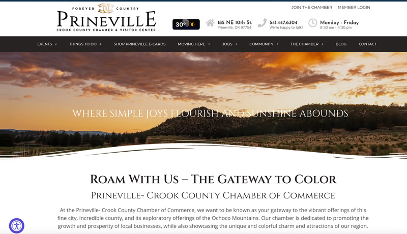 PRINEVILLE CHAMBER of COMMERCE